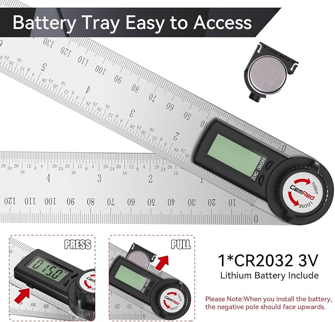 GemRed 82305 Digital Angle Finder Protractor - Image 6