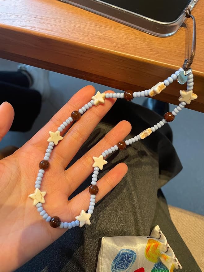 2 Pcs Phone Charm Strap Hand for iPhone Wrist Strap Camera Lanyard Pearl Beaded - Image 8