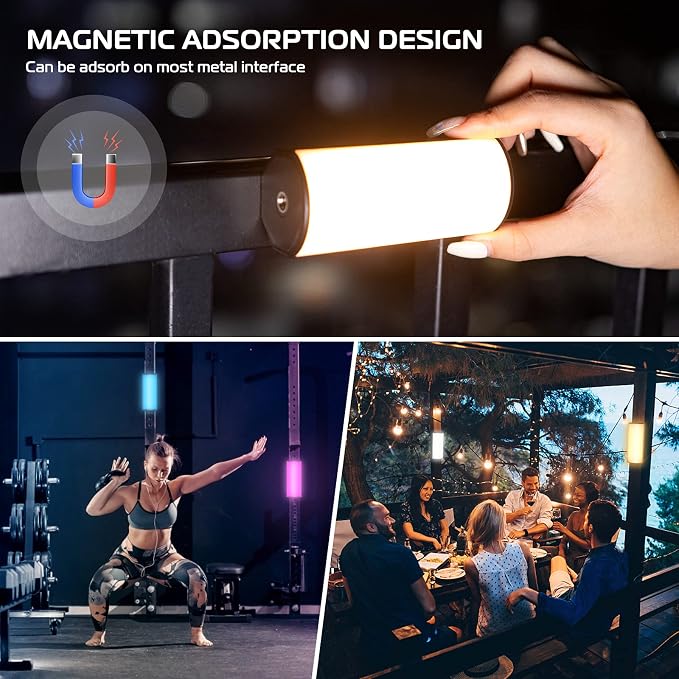 ULANZI 2 Pack Handheld Light Wand, 360° RGB LED Video Light - Image 4