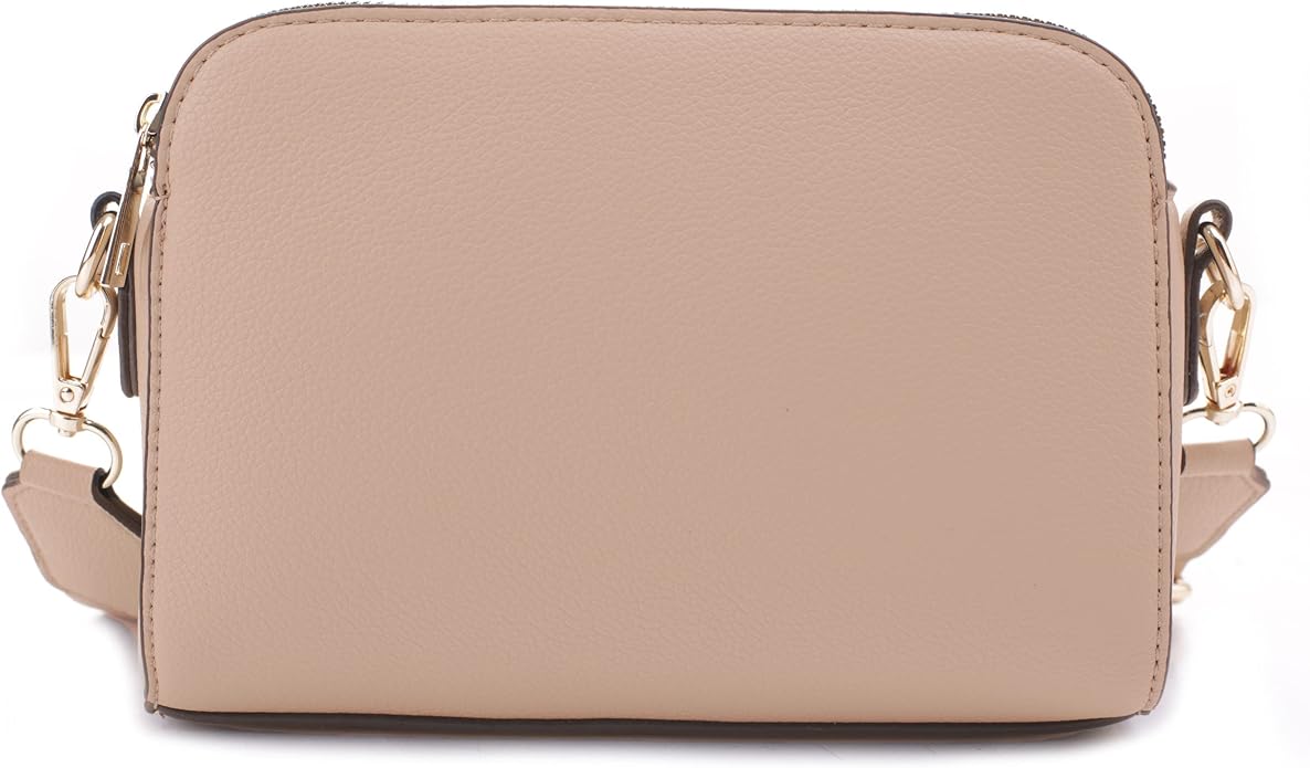 EVVE Crossbody Bags for Women Trendy Triple Zip Small Crossbody Camera Bag Purse - Image 3