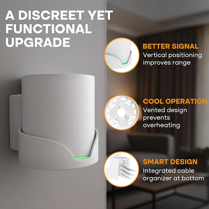 Bangcheer-Wall Mount for TP-Link, Deco X10 X20 X60 X50 X55 WiFi 6 Wall Mount - Image 3