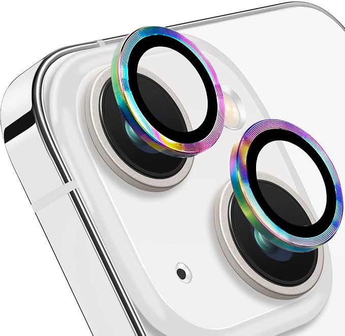 for iPhone 15 and 15 Plus Camera Lens Protector, Anti-Scratch Lens Cover 9H by Hsefo