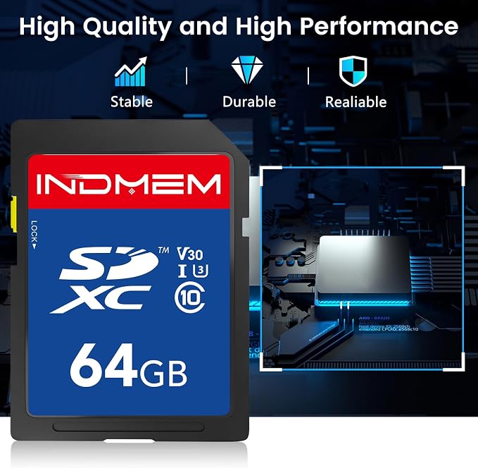 64GB SD Card 5 Pack, High Speed up to 90M/S SDXC UHS-I Memory Cards, Full HD & - Image 5