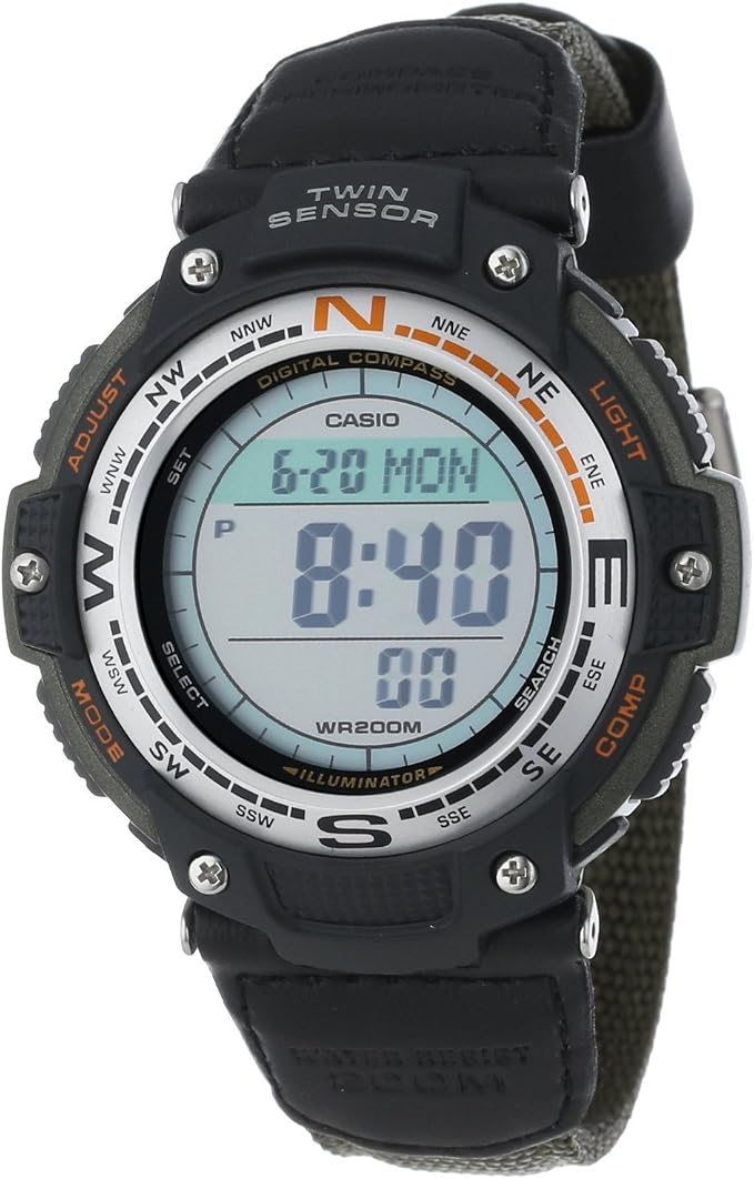 Casio SGW100 Series | Digital Watch & Compass | 200M WR | 100 SEC Stopwatch | by Casio