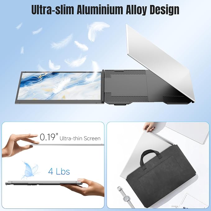 KEFEYA Laptop Screen Extender 15.6", FHD 1080P Portable Triple Monitor - Image 5