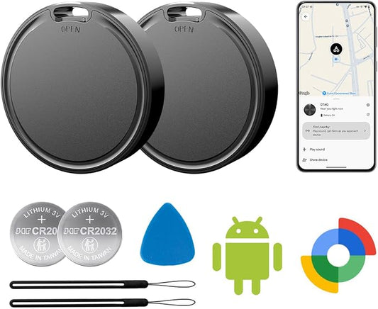 Air Tags for Android, Air Tags-2 Pack Android, Air Tracker Tags, 2 Year Battery by Vodyfu365-DayReturnGuarant