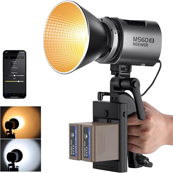 NEEWER MS60B 65W COB LED Video Light by Neewer