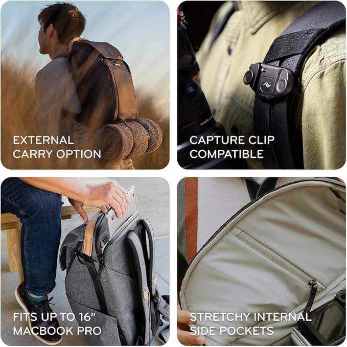 Peak Design Everyday Backpack 20L, MagLatch Top, Dual Side Access, FlexFold - Image 5