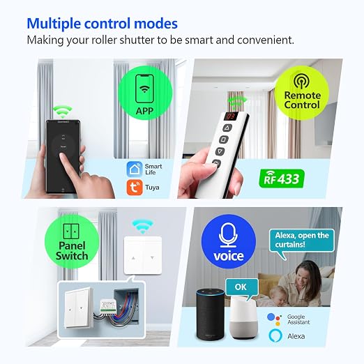 DieseRC 5pcs Wireless Smart Roller Shutter Controller - Image 3