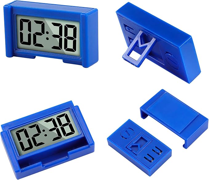 YOUNGFLY 6PCS Small Digital Clock, Vehicle Adhesive Clock - Image 4
