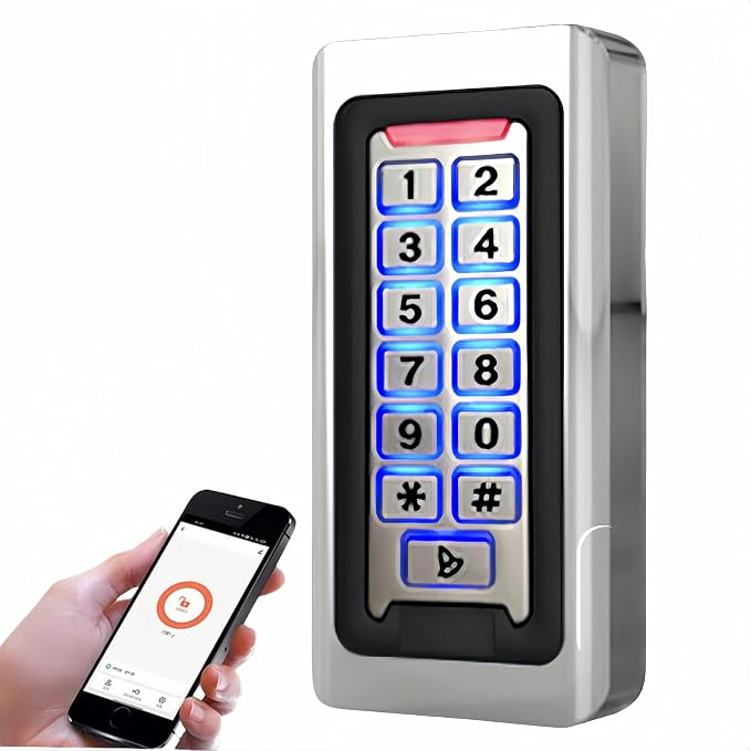 WiFi Smart Garage Door Opener Keypad, IP68 Waterproof Metal Wireless Door by Unknown