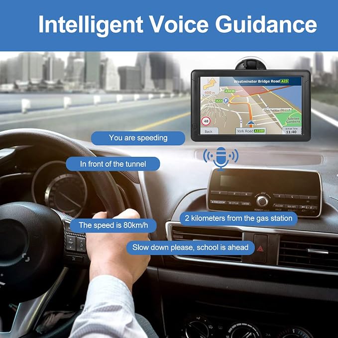 GPS Navigator for Car Truck RV, 9-inch High-Definition Touch Screen，2025 Maps - Image 5