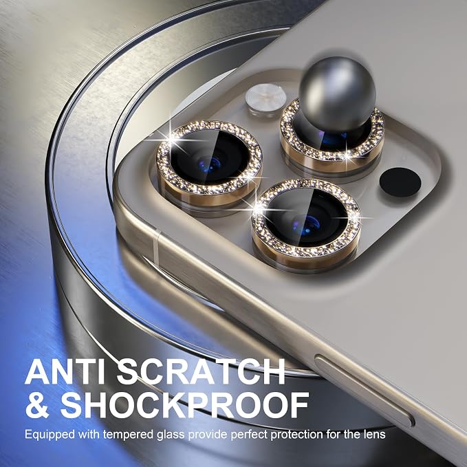 Choiche Compatible for iPhone 15 Pro/iPhone 15 Pro Max Camera Lens Protector - Image 3