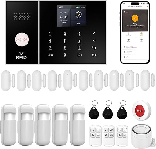 XUK Smart Home Security System, 4G/GSM &WiFi Wireless Alarm Kit by Unknown
