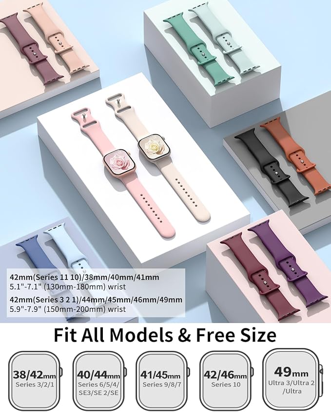 6 Pack Sport Bands Compatible - Image 3