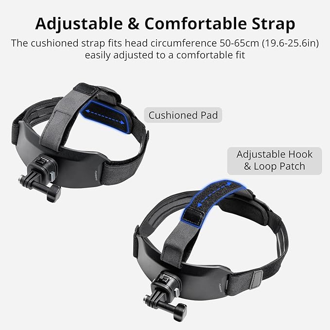 SMALLRIG Head Strap Mount with Magnetic Quick Release One-Click Button Adapter - Image 7
