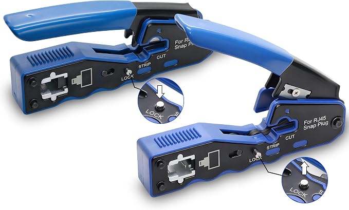RJ45 Crimp Tool Kit Pass Through Ethernet Crimper - Image 6