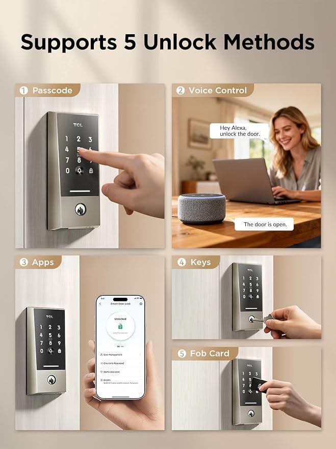 TCL D2 Smart Lock, Keyless Entry Door Lock - Image 5