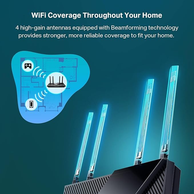 TP-Link Dual-Band AX3000 Wi-Fi 6 Router Archer AX55 | Wireless Gigabit Internet - Image 5
