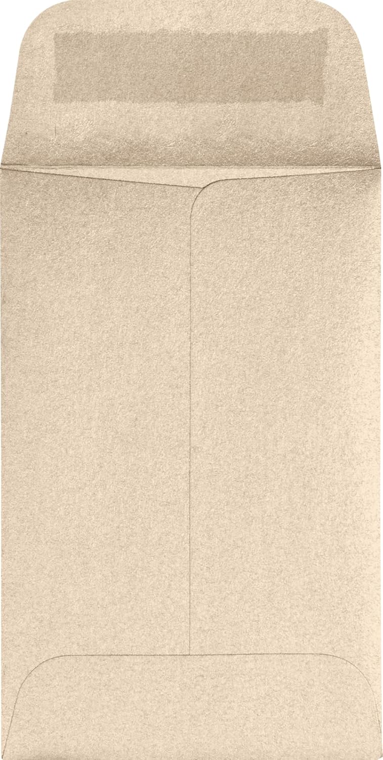 LUXPaper #1 Coin Envelopes | 2 1/4" x 3 1/2" | Taupe Metallic | 80lb. Text | 50 Qty