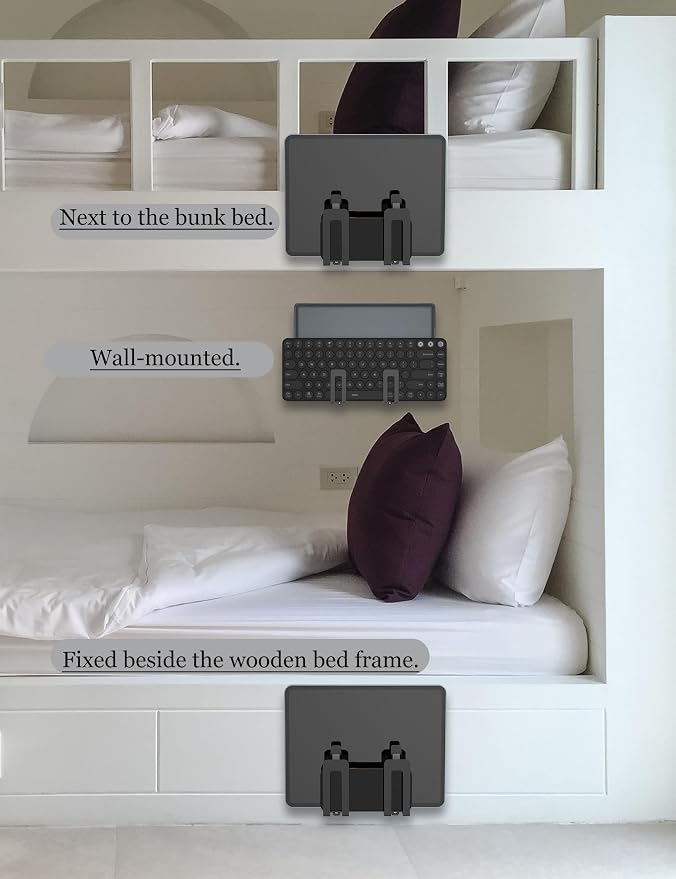 Universal Wall Mount for Laptop, Metal Steel Cable Box Wall Shelf Holder Fit - Image 5