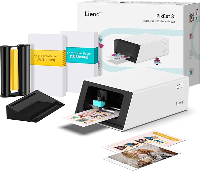 Liene PixCut S1 Color Sticker Printer & Cutting Machine by Liene