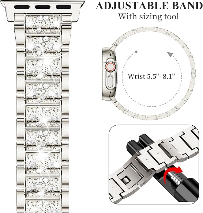 Mosonio Compatible with Apple Watch Band 38mm 40mm 41mm 42mm 44mm 45mm 46mm - Image 5