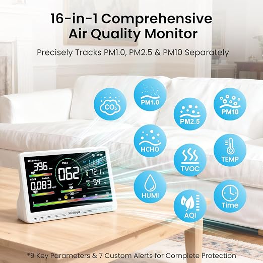 Sainlogic Professional Air Quality Monitor 16-in-1 - Image 4