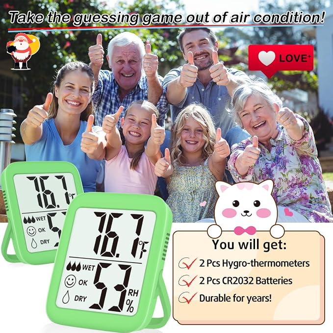 Antonki 2 Pack Room Thermometer - Image 7