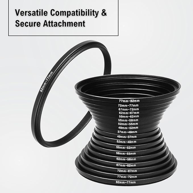 18-Piece Filter Ring Adapter Set - Image 4