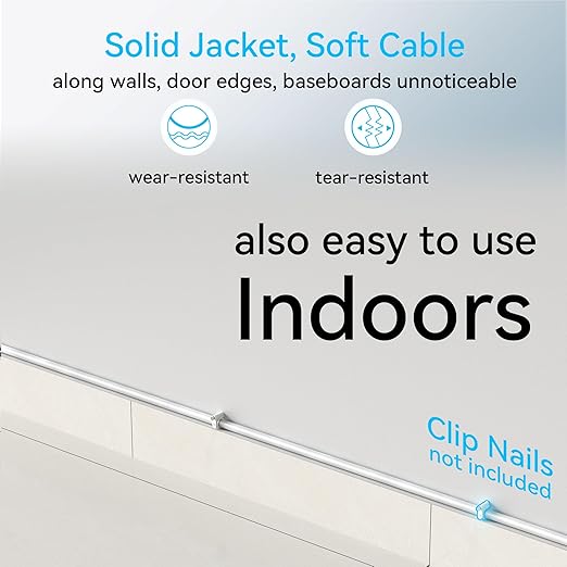 Cat6a Ethernet Cable Slim 100ft Outdoor & Indoor, 28AWG Pure Copper Cat6 - Image 3