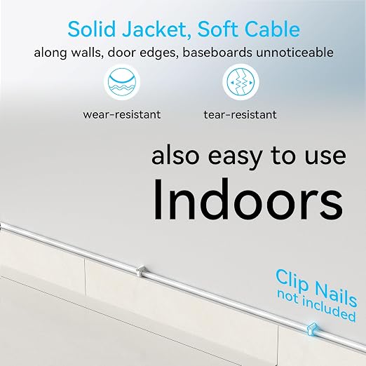 Cat6a Ethernet Cable Slim 300ft Outdoor&Indoor, 28AWG Pure Copper Cat6 Internet - Image 3