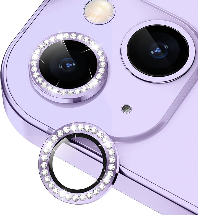 for iPhone 14 / iPhone 14 Plus Camera Lens Protector Bling, 9H Hardness by Xfilm
