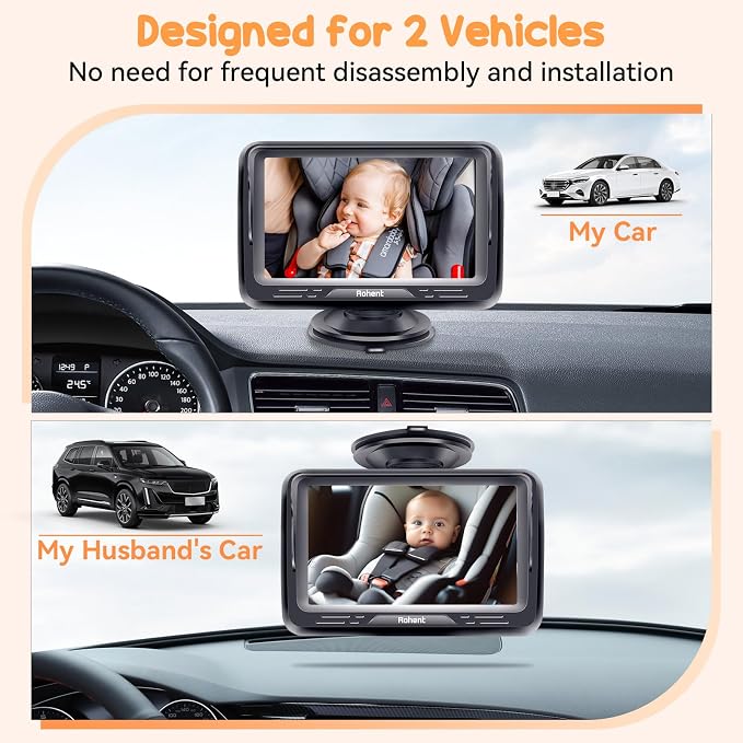 Rohent Baby Camera for Car 2 Pack - Image 2