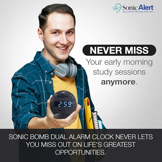 Sonic Alert Sonic Bomb Dual Alarm Clock - Image 8