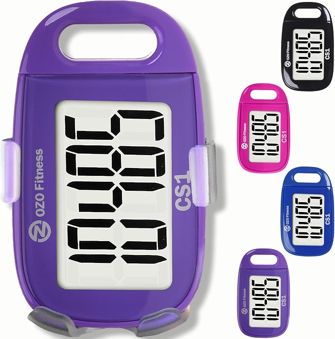 Clip-on 3D Pedometer for Walking Steps Counter by OZOFitness