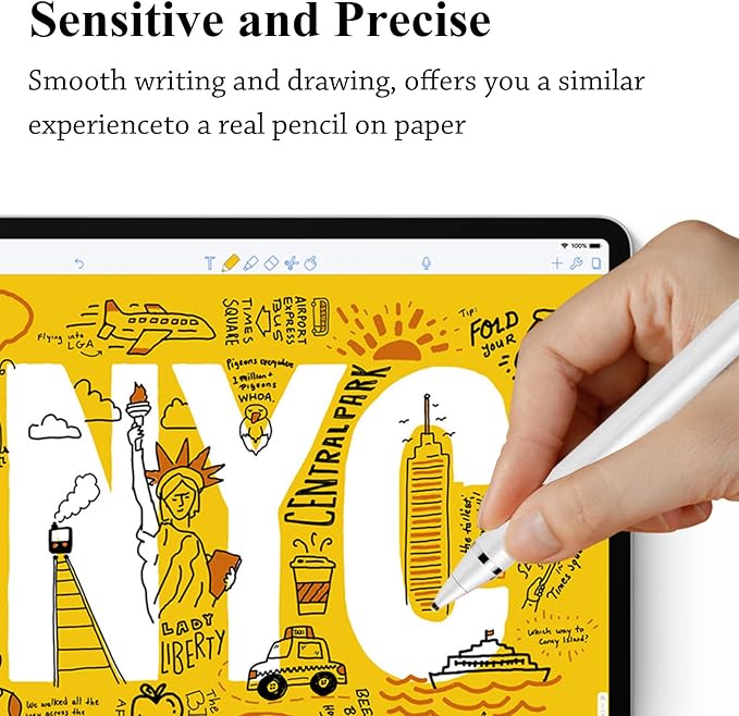 Kenkor Stylus Pen for Touchscreen, Rechargeable Digital Fine Point Active - Image 4