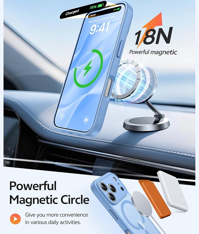 FNTCASE for iPhone 17 Pro Case: Translucent Matte Cases - Image 3