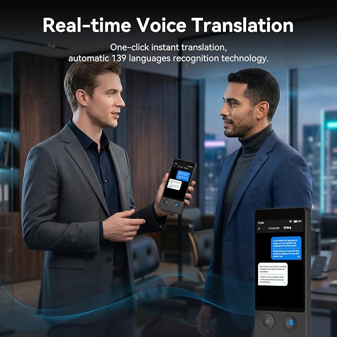 W12 Language Translator Device, 2026 Upgraded AI Translator No WiFi Needed - Image 3