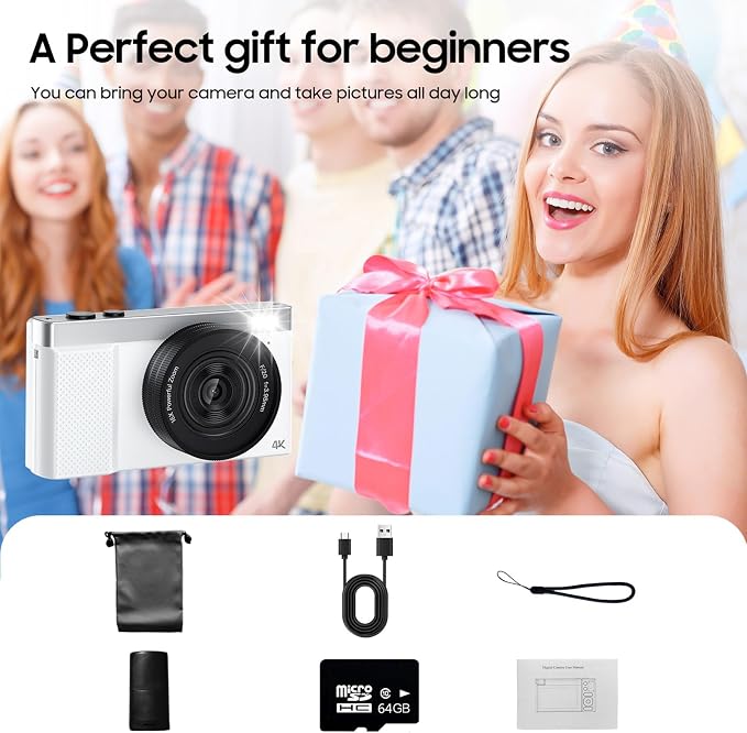 4K Digital Camera, 64MP Vlogging Camera - Image 8