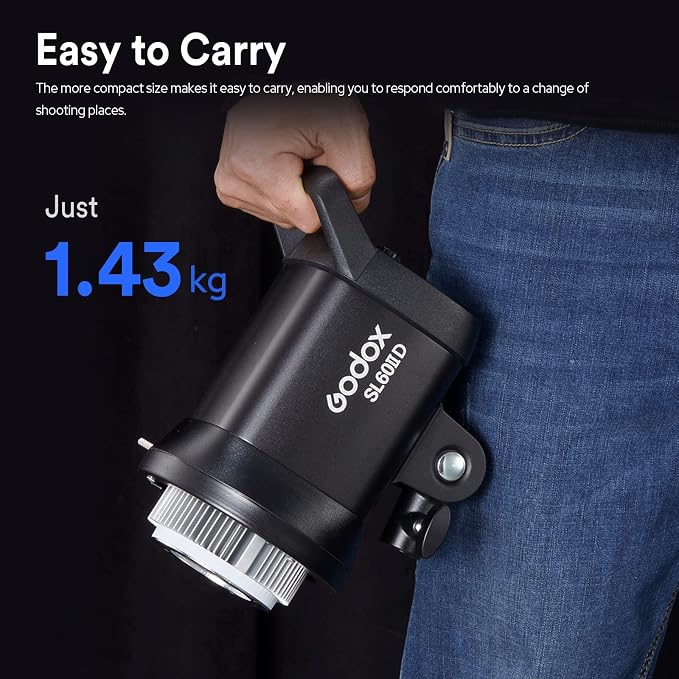 Godox SL60IID LED Video Light, 70W Bowens Mount LED Modeling Lamp, APP Control - Image 4