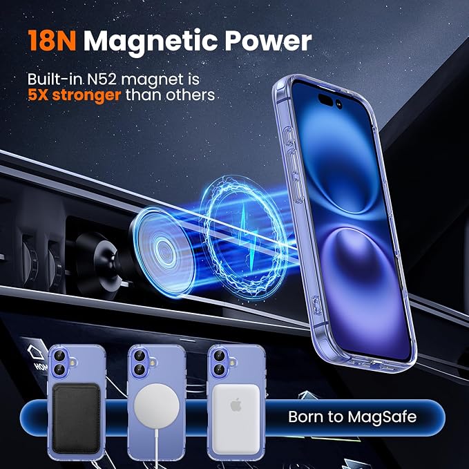 toushion 3 in 1 for iPhone 16 Case Clear - Image 6