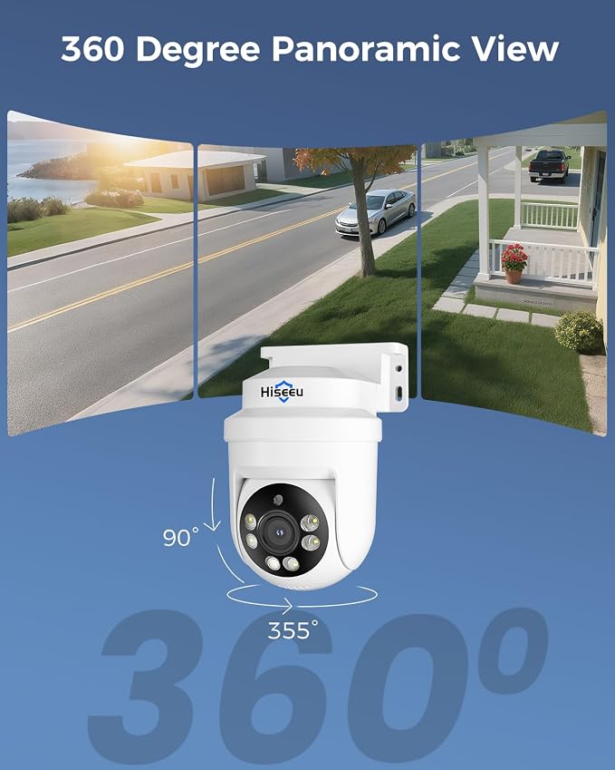 Hiseeu 3K PTZ Wired Security Camera System Outdoor - Image 3