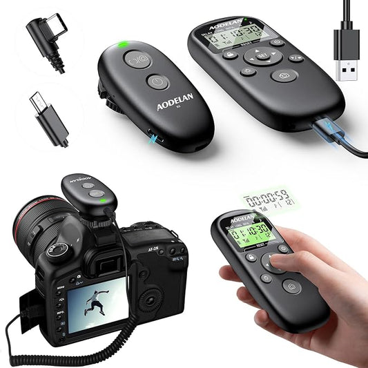 for Sony Cameras Wireless Rechargeable Timer Shutter Release Remote Control by AODELAN