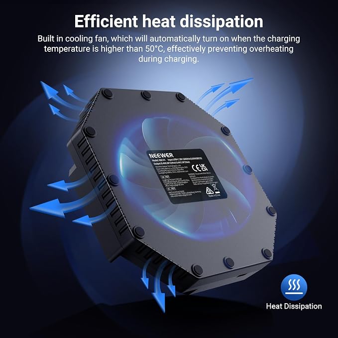 NEEWER 4 Channel NPF Battery Charger - Image 7