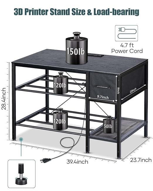 3D Printer Table with Filaments Storage - Image 5
