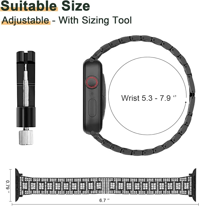 Mosonio Compatible with Apple Watch Band 38mm 40mm 41mm 42mm 44mm 45mm 46mm - Image 5