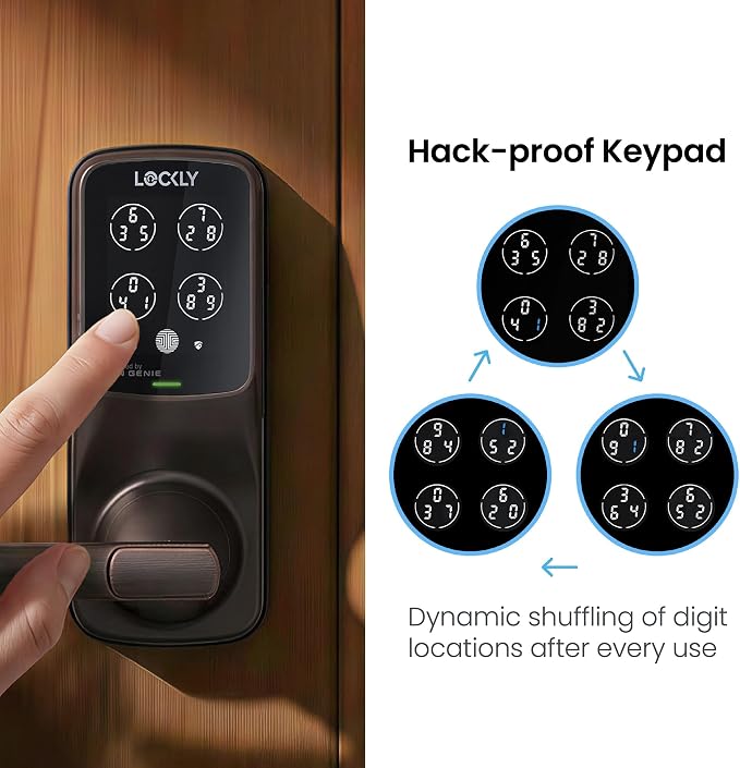 Lockly Secure Pro Smart Lock Wi-Fi, Keyless Entry Digital Keypad Door Lock - Image 3