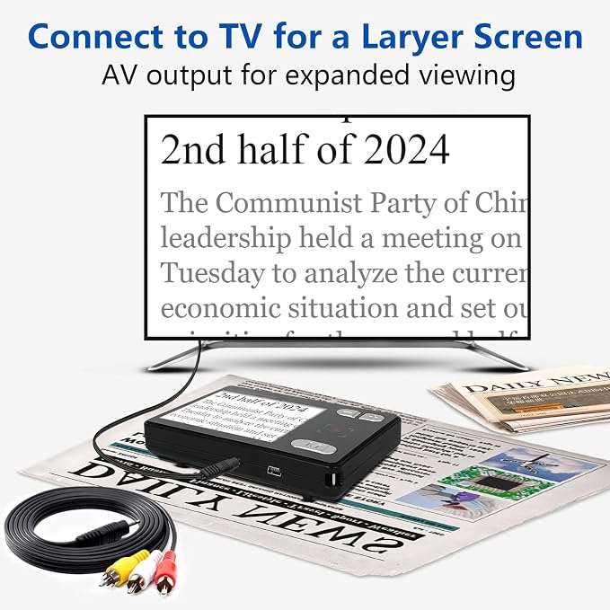 Digital Magnifier 3.5 Inch, 2X-32X Zoom Portable Digital Video Magnifier - Image 5