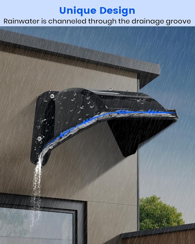 Universal Security Camera Sun Rain Cover Shield, Plastic Weatherproof - Image 4